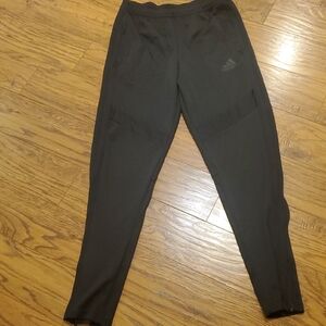 Adidas Black Joggers; Size Youth Large